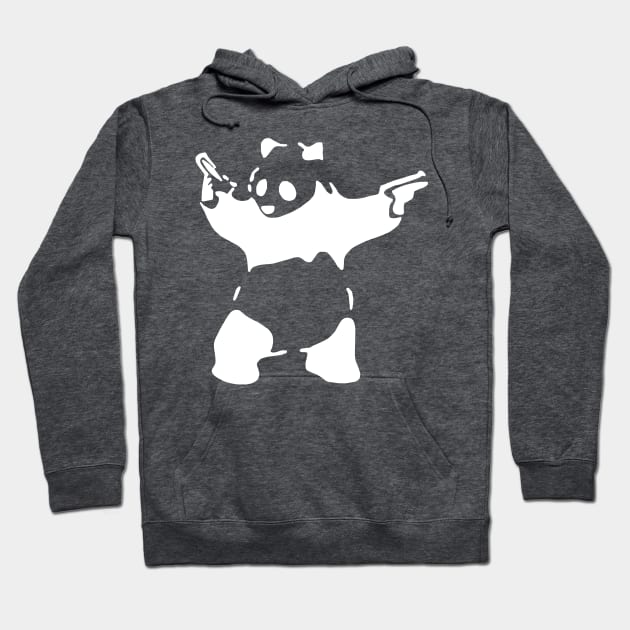 Panda with guns Hoodie by Madhav